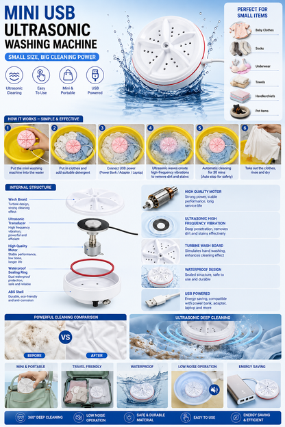 Washing Machine For Small Cloths 3 in 1