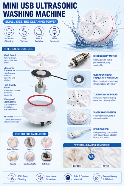 Washing Machine For Small Cloths 3 in 1