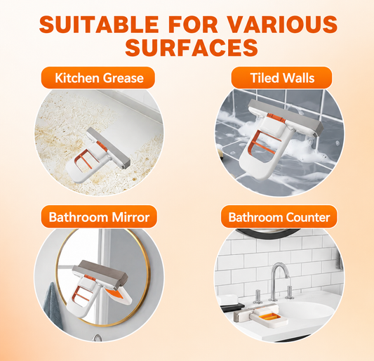 Multi-Purpose Handheld Cleaning Squeegee
